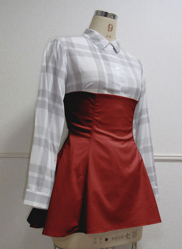 コスプレ衣装 型紙 作り方 コルセットスカート ウェディングドレス トレインの写真