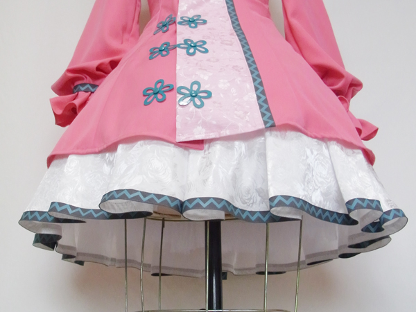 コスプレ衣装 型紙 フリルスカート 幽谷響子試作写真